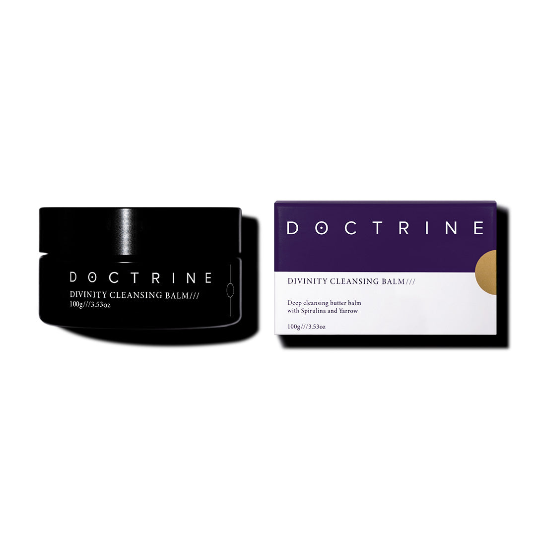 Divinity Cleansing Balm jar and carton