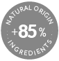 85% natural origin ingredients