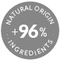 96% natural origin ingredients